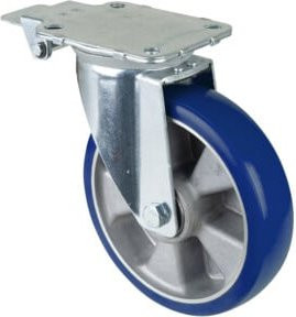 BS Lenkrolle mit Zentralfeststeller in Blau aus Aluminium (L440.B92.200) - Bild 1