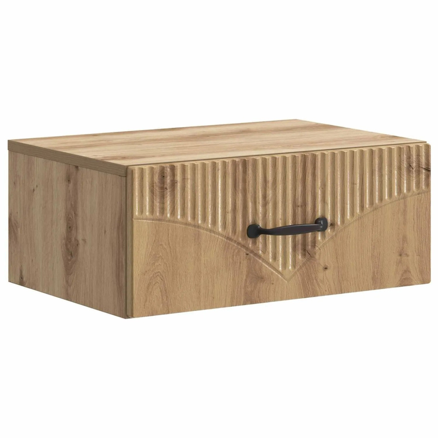 vidaXL Wandmontierter Nachttisch Artisan-Eiche, Farbe Braun, B/T/H: 49 x 34,5 x 20 cm - Bild 2