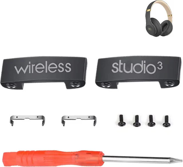 Bose Ersatz-Reparatursatz für Beat Studio 3 Kopfhörer Stirnband-Anschluss Scharnierteile in Schwarz - Bild 1