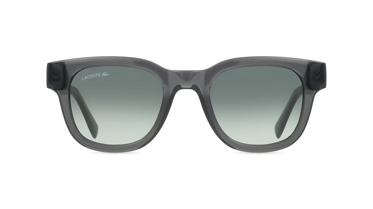 Lacoste L6023S Sonnenbrille, Vollrand, Oval, Acetat, Unisex, grau - Bild 1