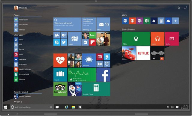 Interaktives All-in-One-Display mit IR-Touchscreen und schmalem Rahmen in Schwarz mit Android und Windows 10 Dual OS Unterstützung - Bild 1