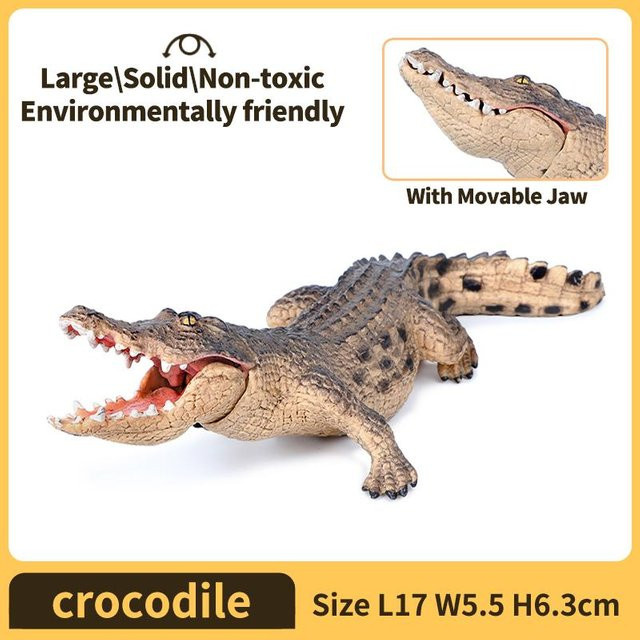 Yiran toy 1 Alligator Krokodil Figur, Plastikfigur, ab 1,5 Jahren - Bild 1