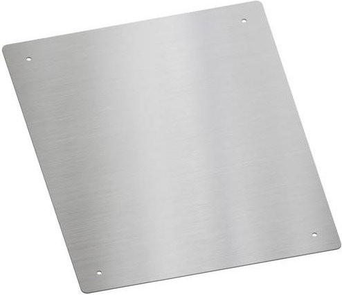 Spelsberg GEOS DP-4050 72013201 Abdeckplatte aus Edelstahl in Silber - Bild 1