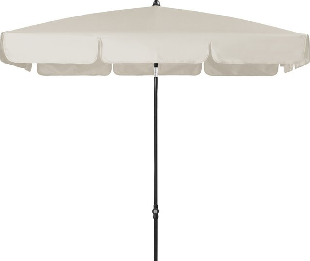Doppler Mittelstockschirm Sunline Waterproof Neo in Natur mit UV 80+ Schutz, B/T: 185 x 120 cm - Bild 1