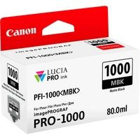 Canon PFI-1000MBK Original Tintenbehälter Mattschwarz für imagePROGRAF PRO-1000 - Bild 1