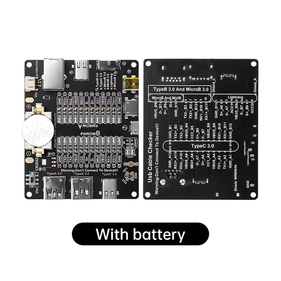 diymore USB-C Datenkabel-Prüfgerät mit Kurzschluss- und Ein/Aus-Schaltfunktion in Schwarz - Bild 4