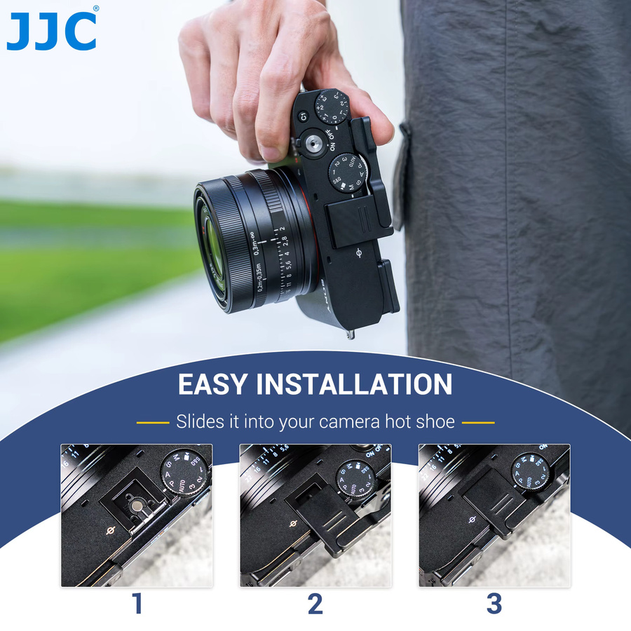 JJC Metall Daumen-Up-Griff für Sony RX1R III DSC-RX1RM3 in Schwarz - Bild 3