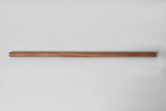 Sapelli Massivholz Handlauf von dieda in Braun, rund, Durchmesser: 40 mm, Länge: 2250 mm - Bild 1