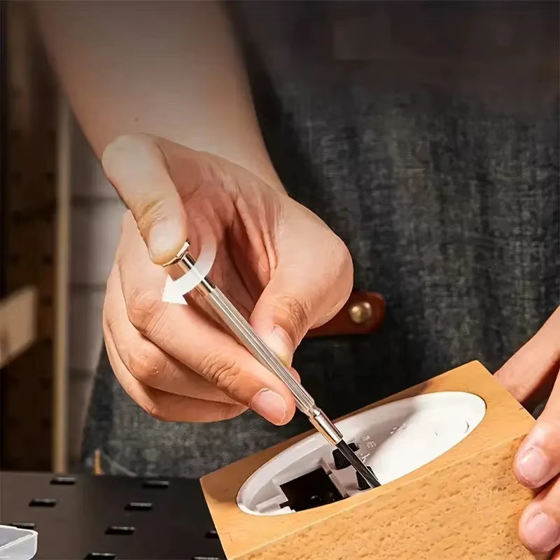 Wnew 11-teiliges Micro Präzisions Schraubendreher Set in Silber für Uhren, Schmuck und Gläser-Reparaturen - Bild 4