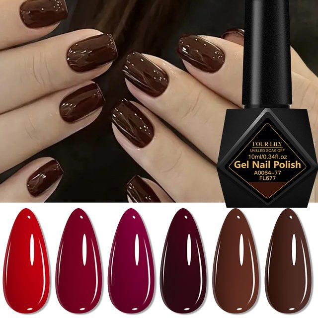 Four Lily Nagellack Set Coffee Color Series, 6 x 10 ml, Glänzend - Bild 1
