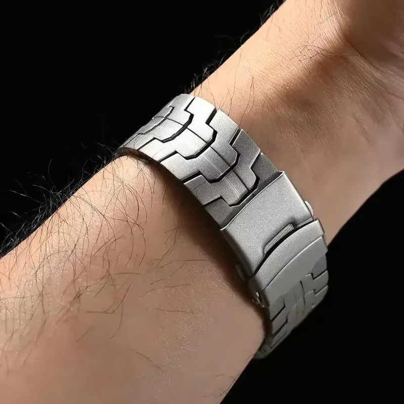 Uhrenarmband Edelstahl, Silber, Unisex - Bild 4