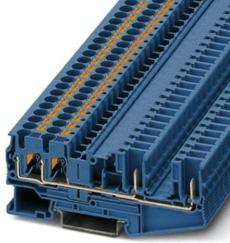 Phoenix Contact 3212000 Durchgangsklemme Push-In-Klemme Blau 50 Stück - Bild 1
