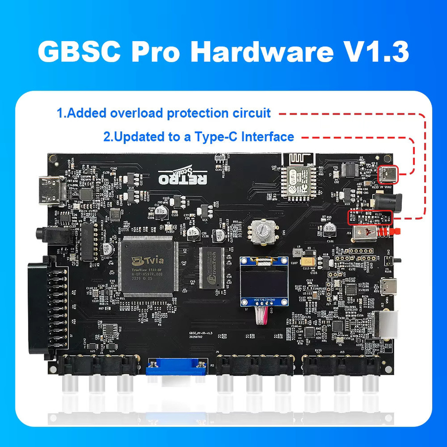 RetroScaler GBSC Pro Video-Audiokonverter für Retro-Spielekonsolen von Scart RGBS YPbPr VGA Composite SV zu HDMI - Bild 4