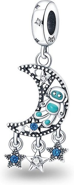 Anhänger Mond, 925 Silber, Weiß, Zirkonia, Damen - Bild 1