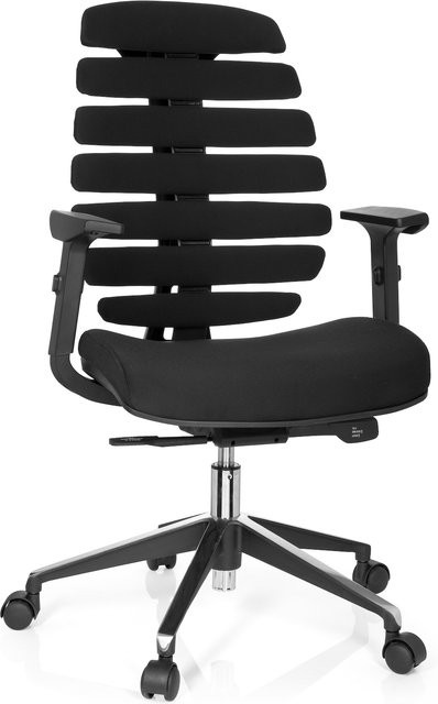 hjh OFFICE Profi Bürostuhl ERGO LINE II mit Armlehnen und Stoffbezug - Bild 1