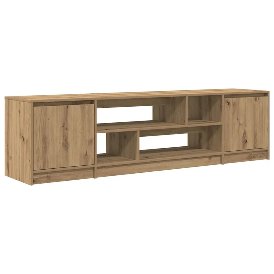 vidaXL TV-Schrank Artisan-Eiche in Braun aus Holzwerkstoff, B/T/H: 188,5 x 41 x 50 cm - Bild 2