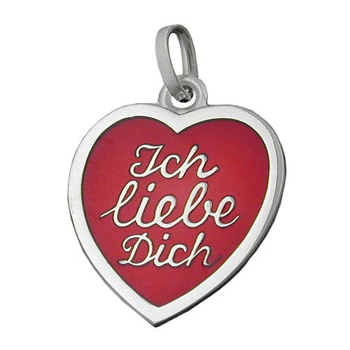 SIGO Anhänger -Ich liebe Dich-, 925 Silber, Unisex - Bild 1
