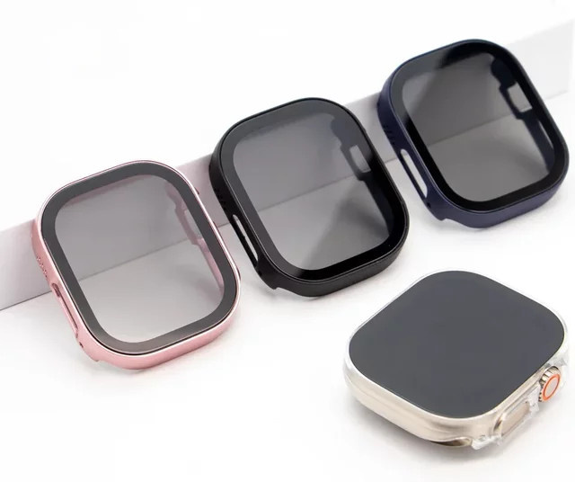 CAOWTAN Sichtschutzglas + Hülle für Apple Watch, Unisex - Bild 1