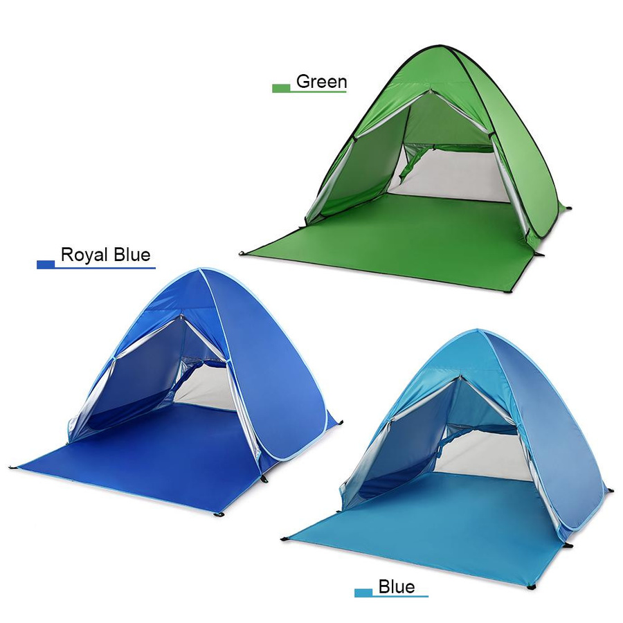DIYelecs Automatisches Sofort-Aufklapp-Strandzelt mit UV-Schutz in Royal Blue aus Polyester - Bild 3