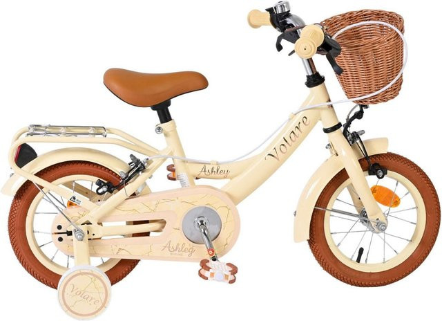 VOLARE Kinderfahrrad Ashley 12 Zoll, ohne Rücktrittbremse, creme - Bild 1