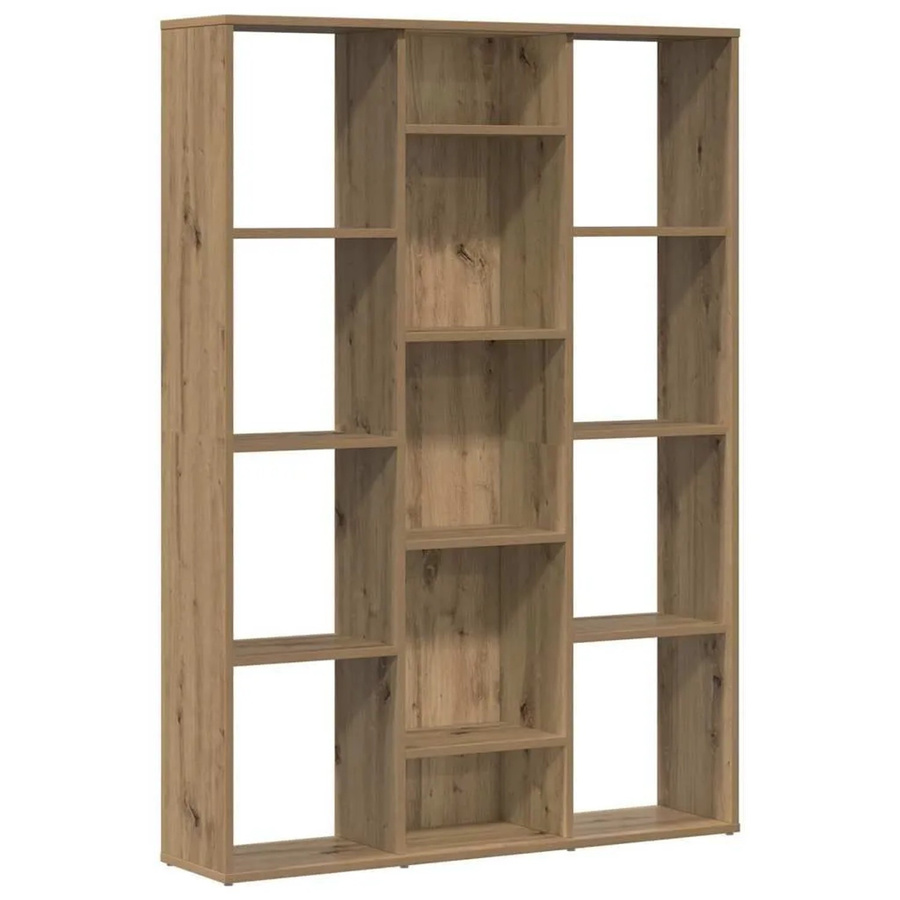 vidaXL Raumteiler und Bücherregal Artisan-Eiche, Farbe Braun, B/T/H: 100 x 24 x 140 cm - Bild 2