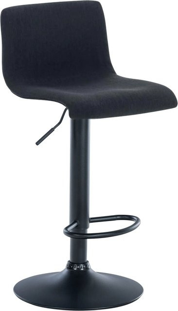 DELUKE Barhocker PESAN in Schwarz, höhenverstellbarer Barstuhl mit Lehne und 360-Grad-Drehfunktion, B/T/H: 39 x 36 x 84 cm - Bild 1