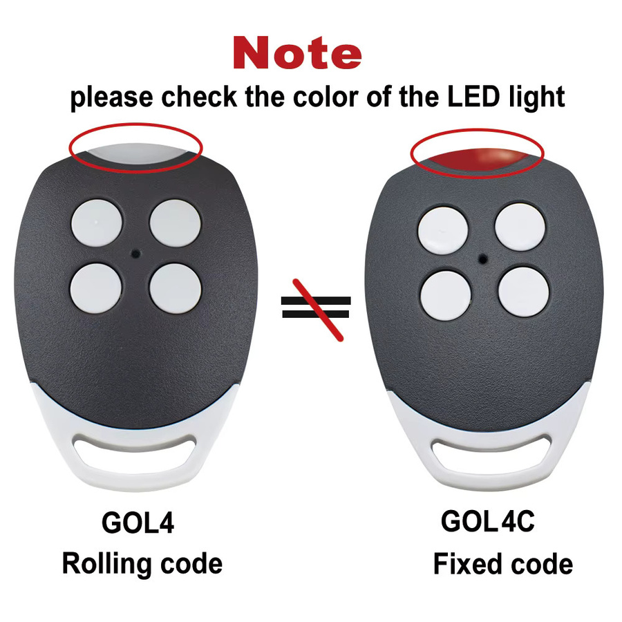 Scimagic-RC GOL4 4-Tasten Rolling-Code Garagentor-Fernbedienung Befehlssender 433,92MHz - Bild 3