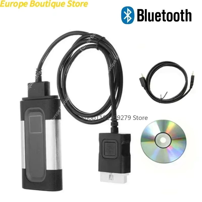 Autocoms DS150E Delphis OBD Scanner Diagnosegerät für Auto und LKW mit Double Board V9.1 V2021.11 in Schwarz - Bild 2