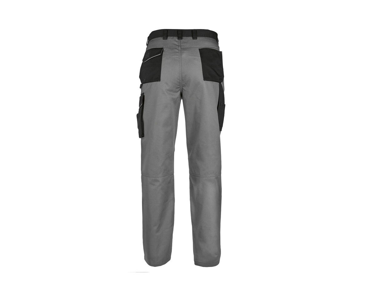 PARKSIDE PERFORMANCE Herren Arbeitsbundhose aus Poly-Cotton in Grau mit Reflexstreifen - Bild 3