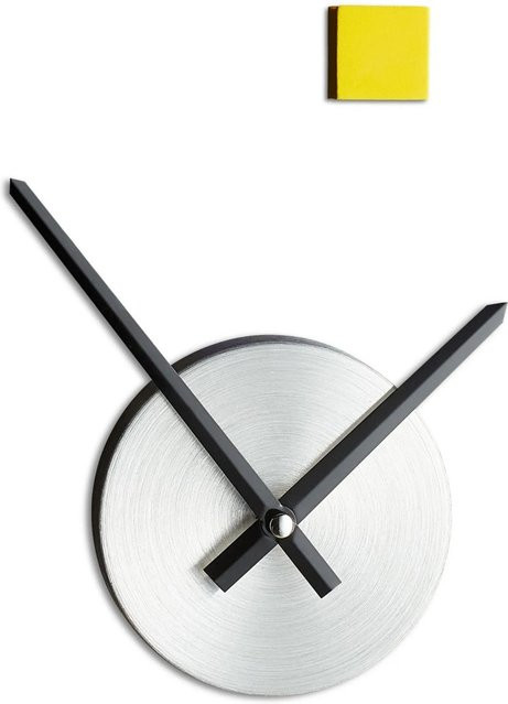 Relaxdays Wanduhr aus Metall und Schaumstoff in Bunt, analoges Design mit quadratischen Elementen, leise und mit Quarzwerk, Durchmesser: 110 cm - Bild 1