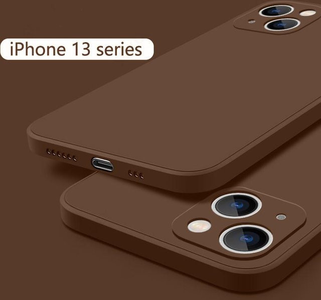 Happyday Silikon Handyhülle mit Kameraschutz und Stoßfestigkeit für iPhone 11 bis iPhone 17, Hellbraun - Bild 1