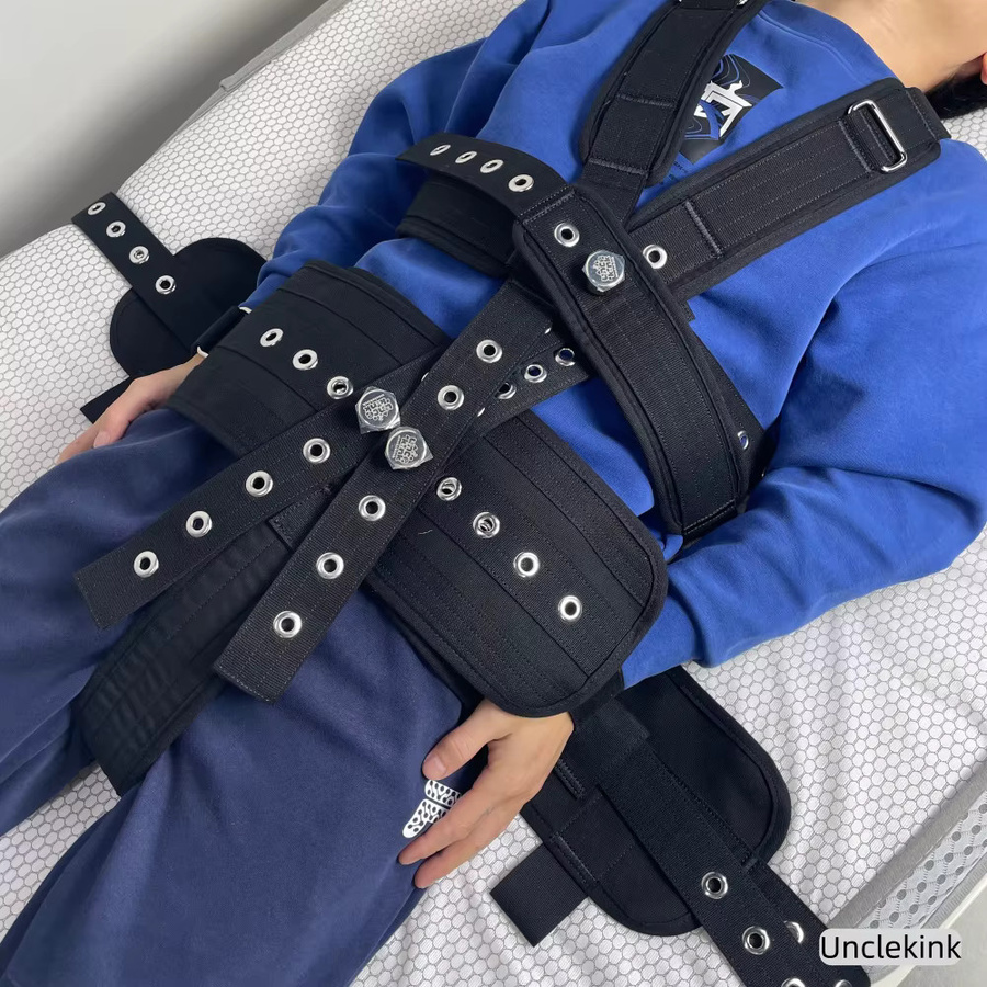 Unclekink Patientenpositionierungshilfen, magnetisches Sicherungsset mit Verriegelung, verstellbare Schulter-Taillen-Schrittgurte - Bild 3