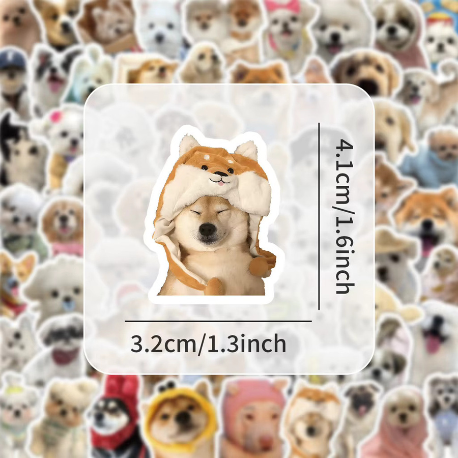 103-teiliges Set niedliche Hundeaufkleber in Multicolor für Tagebücher, Handyhüllen und DIY-Bastelarbeiten von YourLife Store - Bild 3