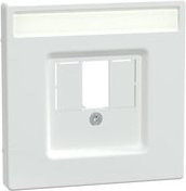 Merten Zentralplatte mit rechteckigem Ausschnitt für System Design MEG4250-6035 in Weiß - Bild 1