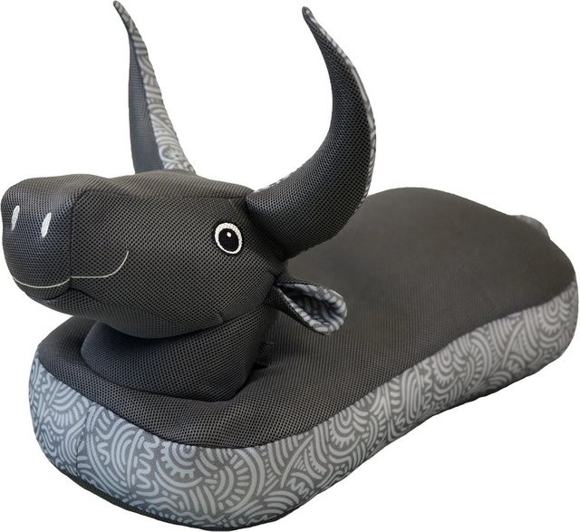Westmann Sitzsack Stier in Schwarz und Grau aus Polyester-Mischgewebe B/H/L: 89 x 64 x 34 cm - Bild 1