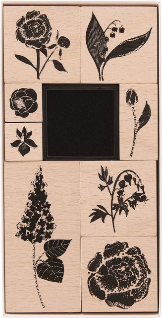 Rico Design Paper Poetry Stempelset Blumen - Bild 1