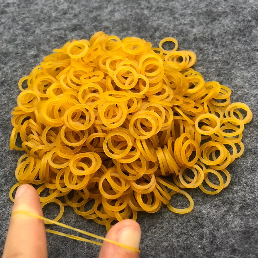 2000 Stück Mini-Gummibänder in Gelb für Bürobedarf und Verpackung - Bild 2