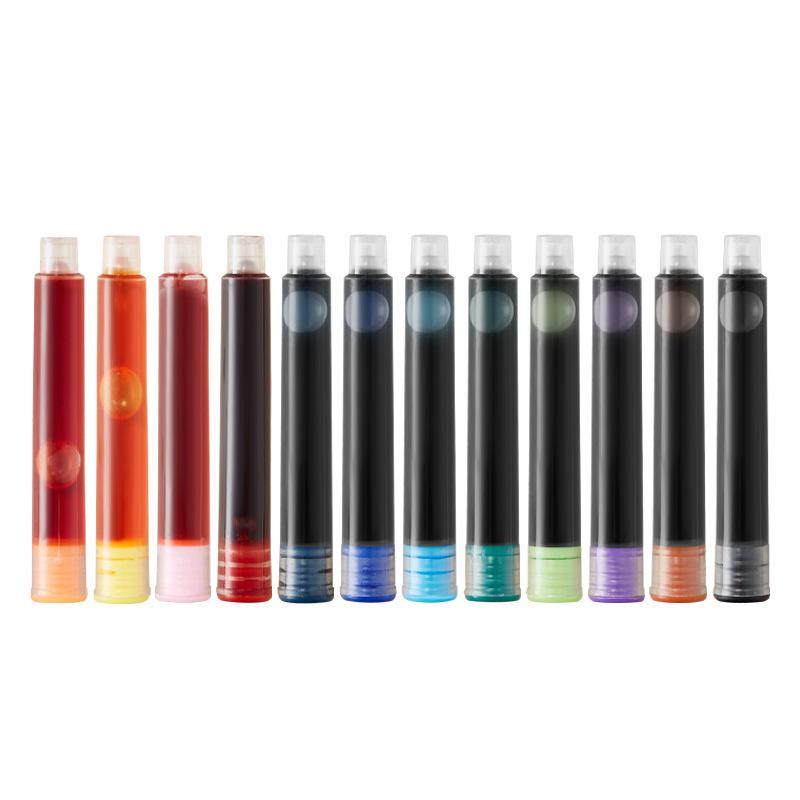 CreativeCorner Universelle Tintenpatronen für Füllfederhalter, 12 Farben, Braun und Multicolour, 3,4 Kaliber - Bild 2