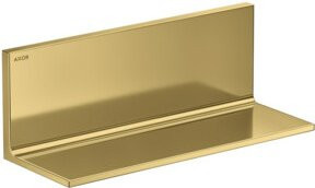 Hansgrohe Axor Uni. Rectangular Wandablage aus Messing in Poliert Gold Optik, Breite: 30 cm - Bild 1