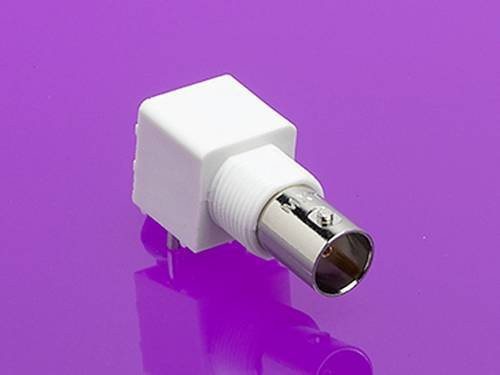 Molex BNC-Steckverbinder Buchse 75Ω in Schwarz und Weiß aus Kunststoff - Bild 1