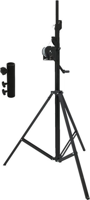 EUROLITE Set STT-400/85 Kurbelstativ schwarz mit STV3529 Adapter lang - Bild 1
