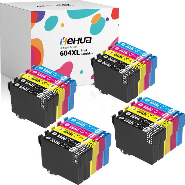 20er Set Tintenpatronen 604XL kompatibel mit Epson WF-2910DWF 2930DWF 2935DWF 2950DWF XP-2200 2205 3200 3205 4200 4205 Multicolor - Bild 1