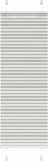vidaXL Plissee Hellgrau, semi-transparent, Polyester, B: 50 cm, H: 100 cm - Bild 1