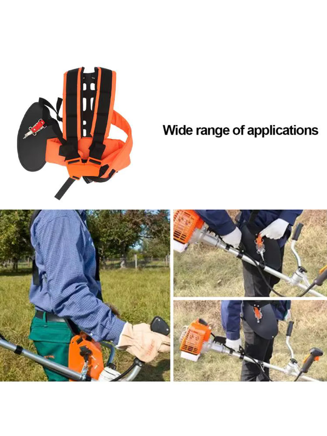 Gepolsterter Trimmergurt von APWIKOGER in Orange für Freischneider und Trimmer - Bild 6