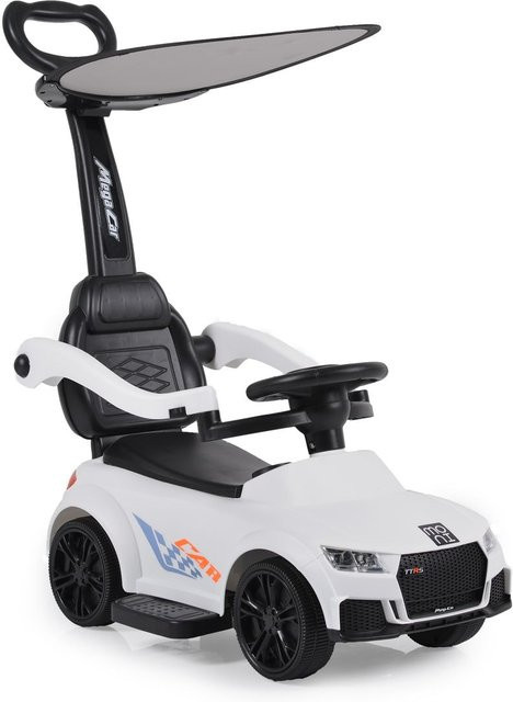 Moni Victory 2 in 1 Rutschauto mit Musikfunktion weiß ab 3 Jahren - Bild 1