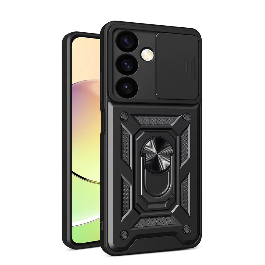 Schutzhülle mit Schiebe-Objektivabdeckung für Samsung Galaxy S24 Ultra S24 Plus S23 FE A55 A15 A05 in Schwarz und Blau mit militärischer Stoßfestigkeit - Bild 6