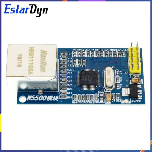Estardyn W5500 Ethernet-Netzwerkmodul für TCP/IP Hardware mit STM32 Mikrocontroller-Programmierung in Blau - Bild 1