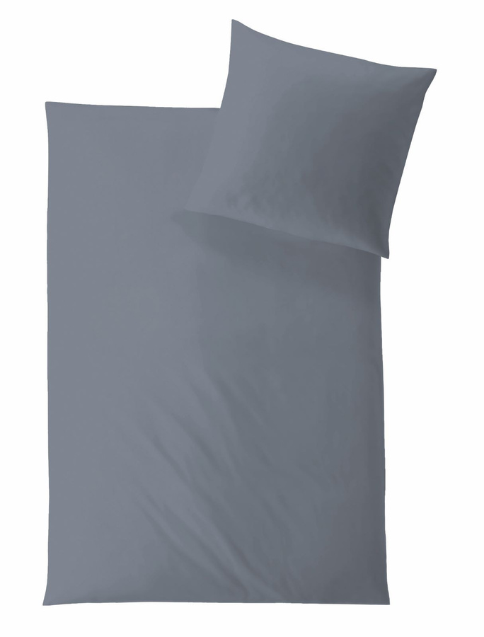 Hefel Mako-Satin Bettwäsche Classic Uni aus Lyocell mit Reißverschluss und Oeko-Tex Standard 100 - Bild 1