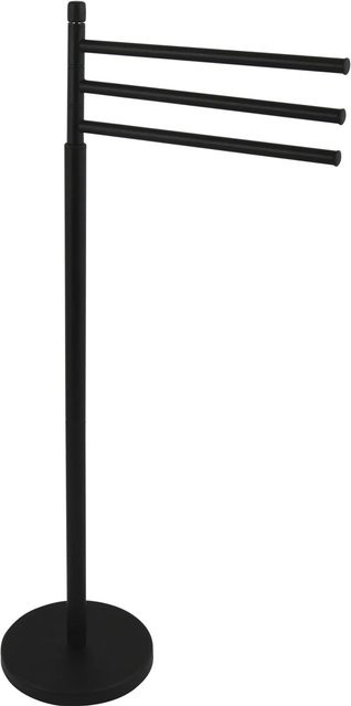 MSV Handtuchhalter Ella aus Stahl in Mattschwarz, B: 40 cm, T: 20 cm, H: 84,5 cm - Bild 1