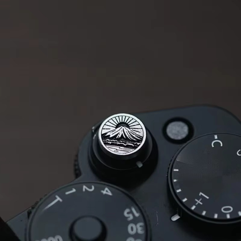 Metall Kamera Soft Release Taste Auslöser in Silber für Canon, Fuji, Nikon, Sony, Leica und Lumix - Bild 1